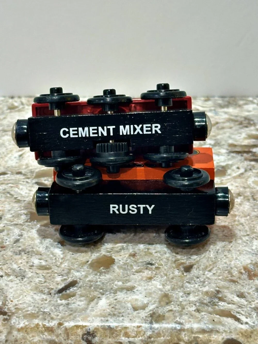 Thomas & Friends Wooden Railway Rusty & Cement Mixer Train Lot Learning Curve